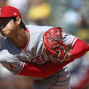 Shohei ohtani pitch closeup