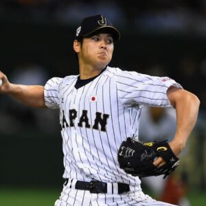 Shohei ohtani pitching japan jersey