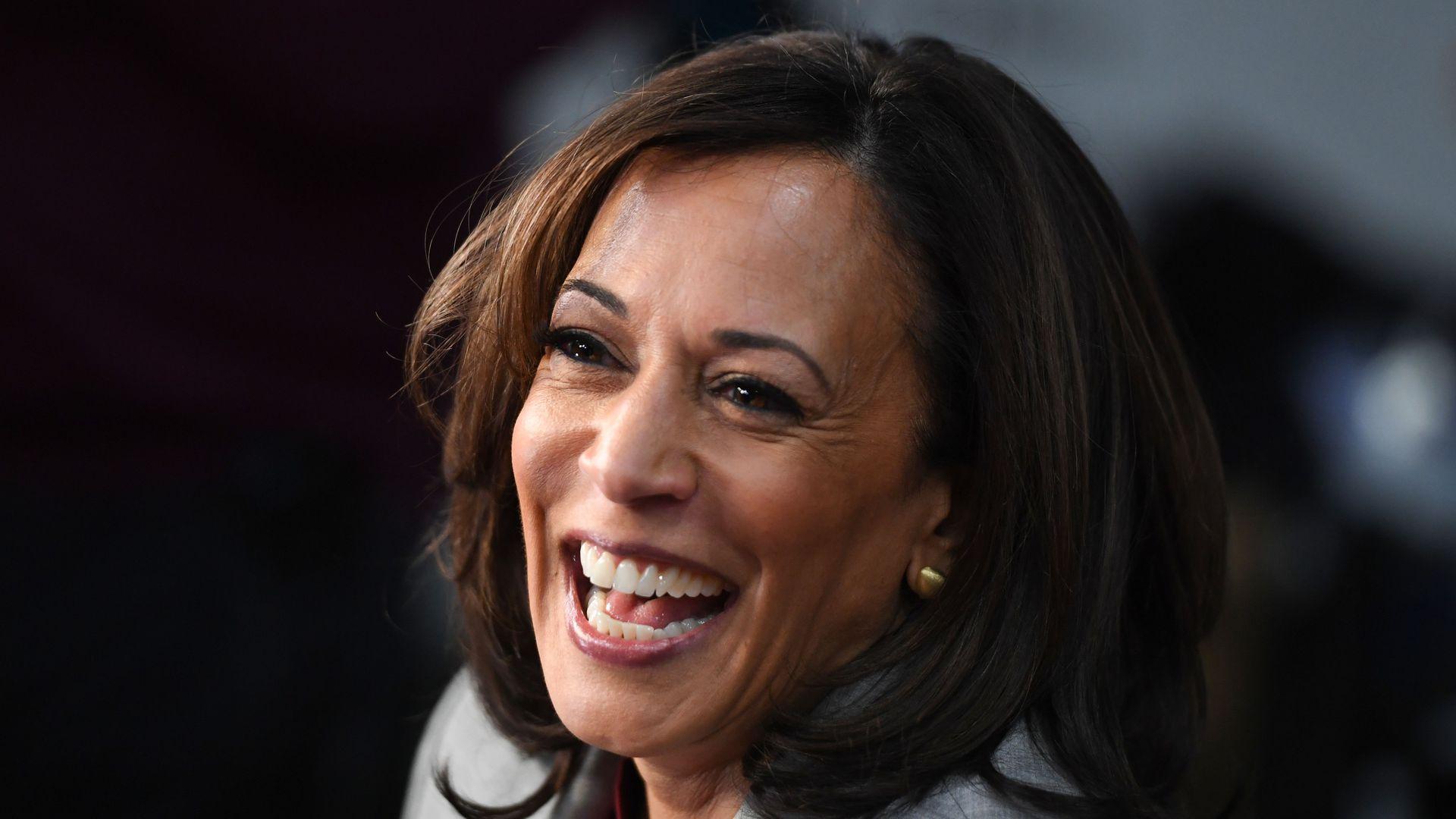 Kamala harris on stage 2024 campaign