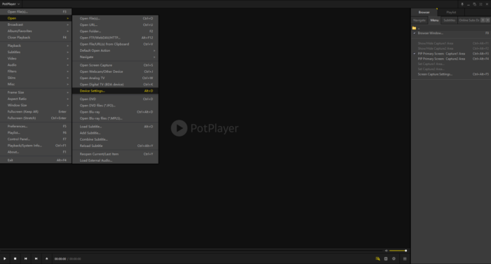 Potplayer screenshotwindowspc