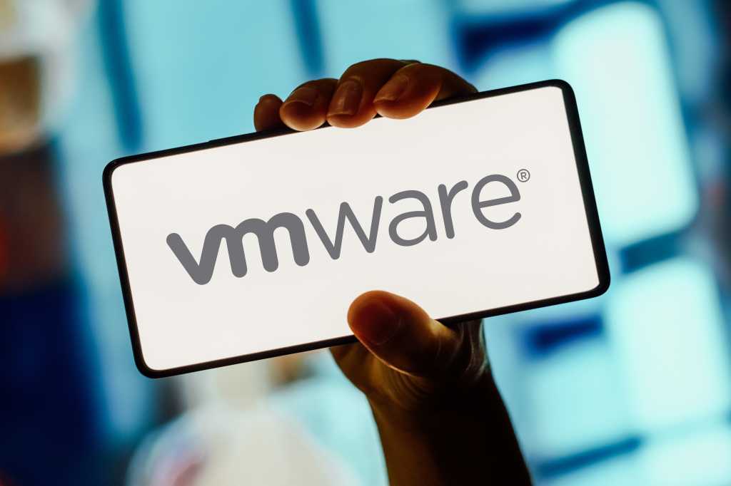 Vmware logo on mobile phone