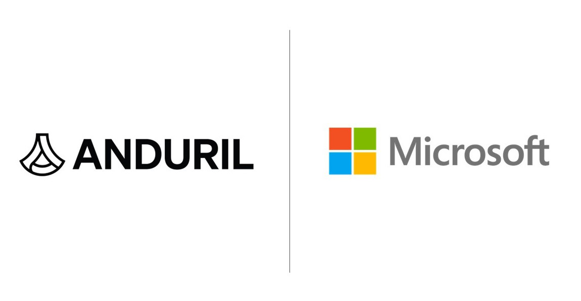 Anduril and Microsoft logos